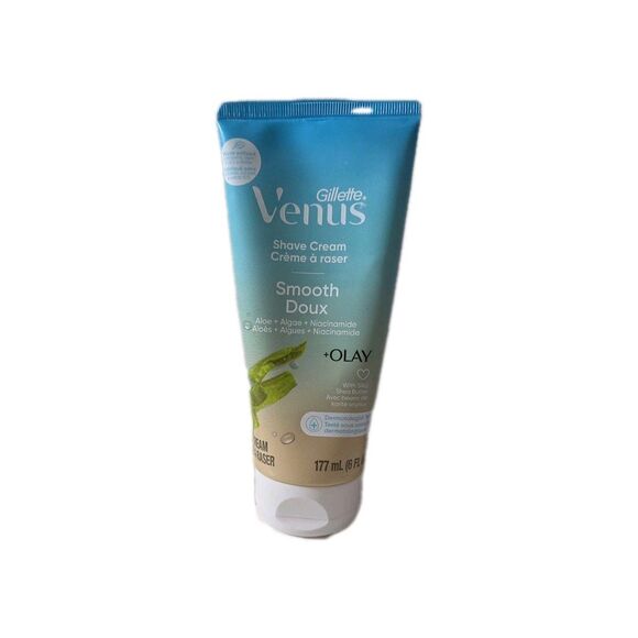 Gillette Venus ComfortGlide Freesia Razor + Olay Shave Cream 6oz Lot of 2 New - Picture 3 of 5